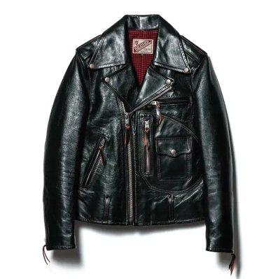 画像15: 【PointUp10%11/10迄】Y'2 LEATHER(ワイツーレザー)Vintage Horse D-Pocket Double Riders(ヴィンテージホース Dポケットダブルライダース)/ Black(ブラック)