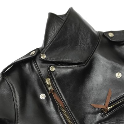 画像9: 【PointUp10%11/10迄】Y'2 LEATHER(ワイツーレザー)Vintage Horse D-Pocket Double Riders(ヴィンテージホース Dポケットダブルライダース)/ Black(ブラック)