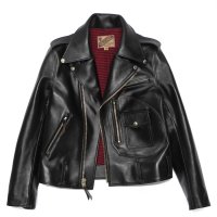 【PointUp10%11/10迄】Y'2 LEATHER(ワイツーレザー)Vintage Horse D-Pocket Double Riders(ヴィンテージホース Dポケットダブルライダース)/ Black(ブラック)