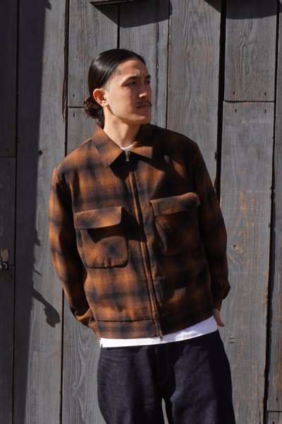 画像13: 【PointUp10%11/10迄】NEEDLES(ニードルズ)Sport Jacket(スポーツジャケット)"Wool Omble Plaid" / Brown(ブラウン)