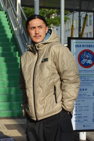 画像11:  WILD THINGS（ワイルドシングス）REVERSIBLE BELEY JACKET（リバーシブルビレイジャケット）”PRIMALOFT BLACK INSULATION+PERTEX QUANTUM" / Beige×R,Blue（ベージュ×ブルー）