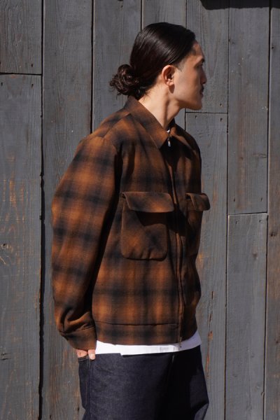 画像14: 【PointUp10%11/10迄】NEEDLES(ニードルズ)Sport Jacket(スポーツジャケット)"Wool Omble Plaid" / Brown(ブラウン)
