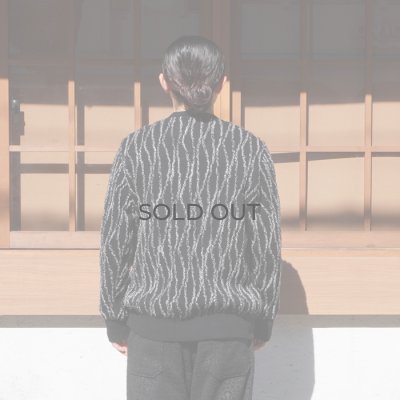 画像9: COOHEM（コーヘン）RANDOM INLAY STRIPE KNIT PULLOVER（ランダムインレイストライプニットプルオーバー）/ Black（ブラック）