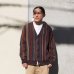 画像9: COOHEM(コーヘン)MULTI KUSARI STRIPE KINT CARDIGAN(マルチクサリ ストライプニットカーディガン)/ Brown(ブラウン) (9)