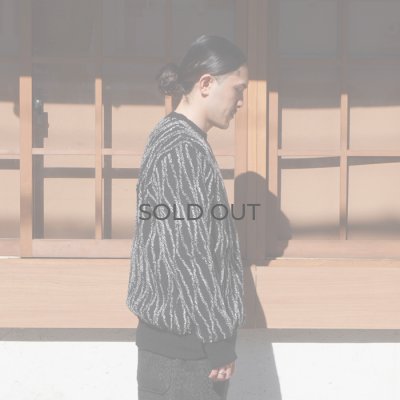 画像8: COOHEM（コーヘン）RANDOM INLAY STRIPE KNIT PULLOVER（ランダムインレイストライプニットプルオーバー）/ Black（ブラック）