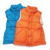 画像1: SIERRA DESIGNS（シエラデザイン）ZIP DOWN VEST（ジップダウンベスト）/ Orange（オレンジ）・Turquoise（ターコイズ） (1)
