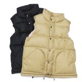 SIERRA DESIGNS（シエラデザイン）ZIP DOWN VEST（ジップダウンベスト）/ Black（ブラック）・V,Tan（ヴィンテージタン）