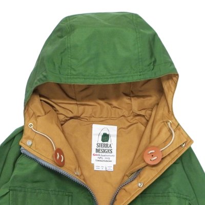 画像5: SIERRA DESIGNS（シエラデザイン）60TH Anniversary  MOUNTAIN PARKA（60周年記念マウンテンパーカー）"Made in Japan" / Green×V.Tan（グリーン×ヴィンテージタン）