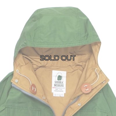 画像5: SIERRA DESIGNS（シエラデザイン）60TH Anniversary  MOUNTAIN PARKA（60周年記念マウンテンパーカー）"Made in Japan" / Green×V.Tan（グリーン×ヴィンテージタン）