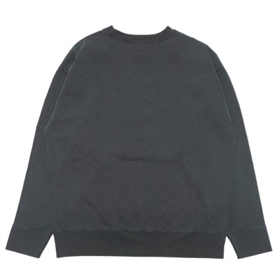 画像2: BARNS OUTFITTERS (バーンズアウトフィッターズ）Athletic Crewneck Print Sweatshirt（アスレチッククルーネックプリントスウェットシャツ）"Pigement Dye'" / Charcoal（チャコール）