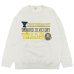 画像1: BARNS OUTFITTERS (バーンズアウトフィッターズ）Athletic Crewneck Print Sweatshirt（アスレチッククルーネックプリントスウェットシャツ）"Pigement Dye'" / Ivory（アイボリー） (1)
