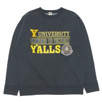 BARNS OUTFITTERS (バーンズアウトフィッターズ）Athletic Crewneck Print Sweatshirt（アスレチッククルーネックプリントスウェットシャツ）"Pigement Dye'" / Charcoal（チャコール）