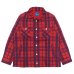 画像1: Good On（グッドオン）Flannel Check Sweat Shirt Jacket（フランネルチェックスウェットシャツジャケット）"9oz Nep Flannel" / Scarlet（スカーレット） (1)