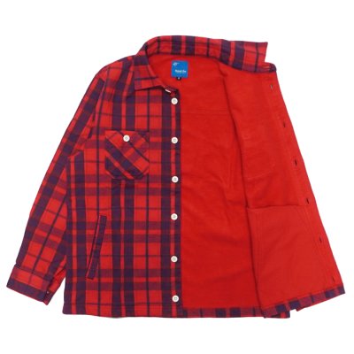 画像3: Good On（グッドオン）Flannel Check Sweat Shirt Jacket（フランネルチェックスウェットシャツジャケット）"9oz Nep Flannel" / Scarlet（スカーレット）