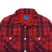 画像4: Good On（グッドオン）Flannel Check Sweat Shirt Jacket（フランネルチェックスウェットシャツジャケット）"9oz Nep Flannel" / Scarlet（スカーレット） (4)