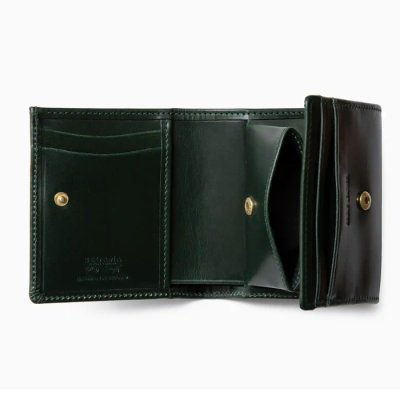 画像2: BEORMA（ベオーマ）COMPACT WALLET（コンパクトウォレット）"BRIDLE LEATHER" / Green（グリーン）