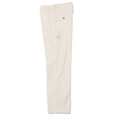 画像3: F.O.B FACTORY（エフオービーファクトリー）HBT PAINTER PANTS（HBTペインターパンツ）"Wavy Herringbone" / Ecru（エクリュ）【裾上げ無料】