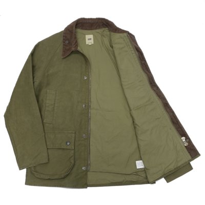 画像3: F.O.B FACTORY（エフオービーファクトリー）RIDING JACKET（ライディングジャケット）”HEAVY MOLESKIN” / Olive（オリーブ）