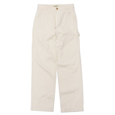 画像1: F.O.B FACTORY（エフオービーファクトリー）HBT PAINTER PANTS（HBTペインターパンツ）"Wavy Herringbone" / Ecru（エクリュ）【裾上げ無料】