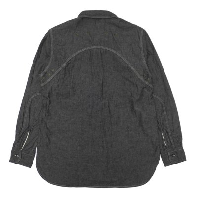 画像2: Nigel Cabourn（ナイジェル・ケーボン）NEW MEDICAL SHIRT（ニューメディカルシャツ）/ Black（ブラック）