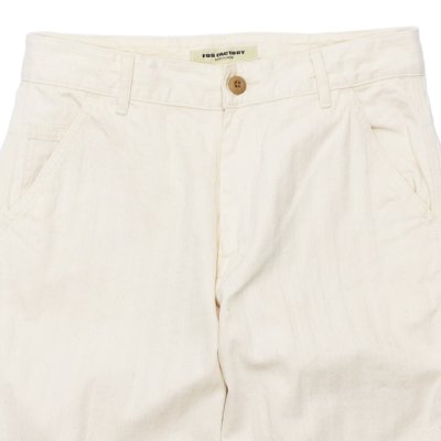 画像4: F.O.B FACTORY（エフオービーファクトリー）HBT PAINTER PANTS（HBTペインターパンツ）"Wavy Herringbone" / Ecru（エクリュ）【裾上げ無料】