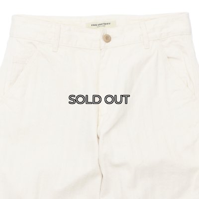 画像4: F.O.B FACTORY（エフオービーファクトリー）HBT PAINTER PANTS（HBTペインターパンツ）"Wavy Herringbone" / Ecru（エクリュ）【裾上げ無料】