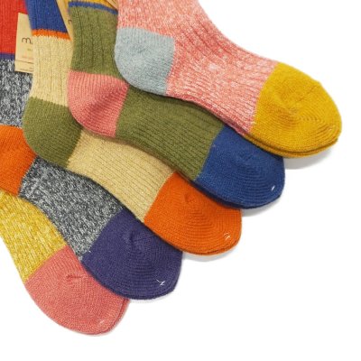 画像2: Mauna Kea（マウナケア）ウール3面切替ソックス "レディース" / 5Colors（全5色展開）※3足までメール便発送可