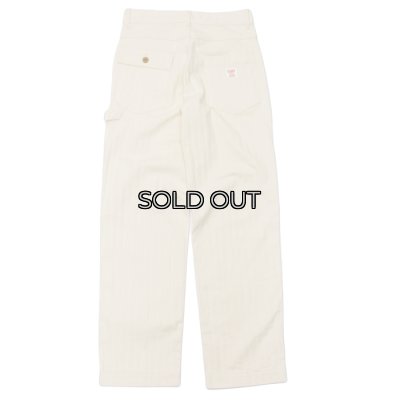画像2: F.O.B FACTORY（エフオービーファクトリー）HBT PAINTER PANTS（HBTペインターパンツ）"Wavy Herringbone" / Ecru（エクリュ）【裾上げ無料】