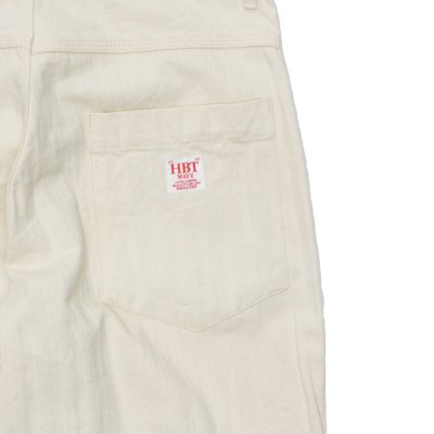 画像7: F.O.B FACTORY（エフオービーファクトリー）HBT PAINTER PANTS（HBTペインターパンツ）"Wavy Herringbone" / Ecru（エクリュ）【裾上げ無料】