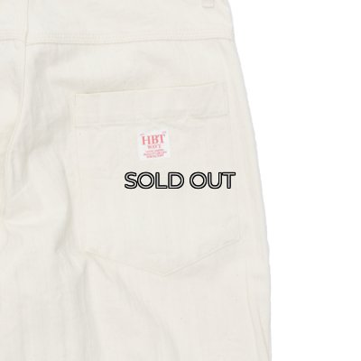 画像7: F.O.B FACTORY（エフオービーファクトリー）HBT PAINTER PANTS（HBTペインターパンツ）"Wavy Herringbone" / Ecru（エクリュ）【裾上げ無料】