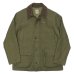 画像1: F.O.B FACTORY（エフオービーファクトリー）RIDING JACKET（ライディングジャケット）”HEAVY MOLESKIN” / Olive（オリーブ） (1)