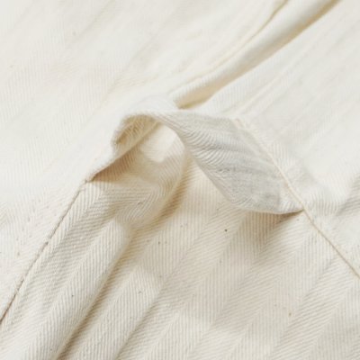 画像8: F.O.B FACTORY（エフオービーファクトリー）HBT PAINTER PANTS（HBTペインターパンツ）"Wavy Herringbone" / Ecru（エクリュ）【裾上げ無料】