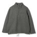 画像1: ENGINEERED GARMENTS（エンジニアードガーメンツ）Zip Moc Neck（ジップモックネック）"Wool Poly Nep Sweater Knit" / Charcoal（チャコール） (1)