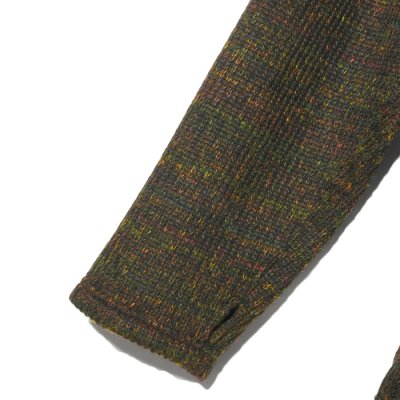 画像4: ENGINEERED GARMENTS（エンジニアードガーメンツ）Zip Moc Neck（ジップモックネック）"Wool Poly Nep Sweater Knit" / Brown（ブラウン）