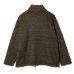 画像2: ENGINEERED GARMENTS（エンジニアードガーメンツ）Zip Moc Neck（ジップモックネック）"Wool Poly Nep Sweater Knit" / Brown（ブラウン） (2)