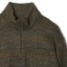 画像3: ENGINEERED GARMENTS（エンジニアードガーメンツ）Zip Moc Neck（ジップモックネック）"Wool Poly Nep Sweater Knit" / Brown（ブラウン） (3)