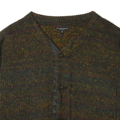 画像3: ENGINEERED GARMENTS（エンジニアードガーメンツ）KNIT CARDIGAN（ニットカーディガン）"Wool Poly Nep Sweater Knit" / Brown（ブラウン）