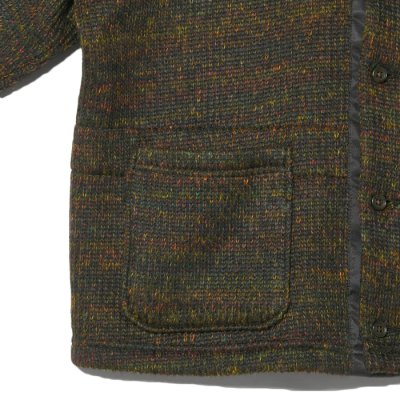 画像4: ENGINEERED GARMENTS（エンジニアードガーメンツ）KNIT CARDIGAN（ニットカーディガン）"Wool Poly Nep Sweater Knit" / Brown（ブラウン）