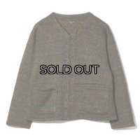 ENGINEERED GARMENTS（エンジニアードガーメンツ）KNIT CARDIGAN（ニットカーディガン）"Wool Poly Nep Sweater Knit" / Brown（ブラウン）