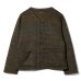 画像1: ENGINEERED GARMENTS（エンジニアードガーメンツ）KNIT CARDIGAN（ニットカーディガン）"Wool Poly Nep Sweater Knit" / Brown（ブラウン） (1)