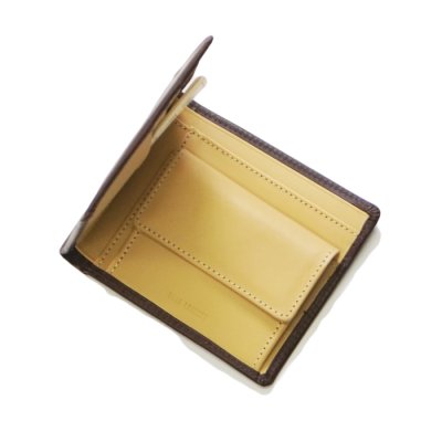 画像2: BEORMA（ベオーマ）NOTECASE（2つ折りウォレット）"CHELSEA LEATHER" / Havana×Ecru（ハバナブラウン×エクリュ）