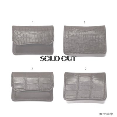 画像9: WILD SWANS（ワイルドスワンズ）TONGUE（タング）マルチコインケース/チョコ"クロコダイル"×ダークブラウン"イングリッシュブライドル"