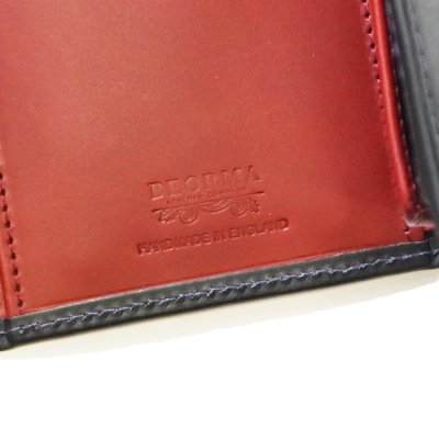画像5: BEORMA（ベオーマ）3FOLD WALLET（3つ折りウォレット）"CHELSEA LEATHER" / Navy×Wine（ネイビー×ワイン）