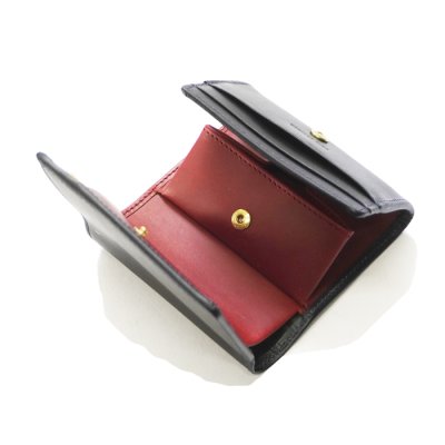 画像4: BEORMA（ベオーマ）COMPACT WALLET（コンパクトウォレット）"CHELSEA LEATHER" / Navy×Wine（ネイビー×ワイン）