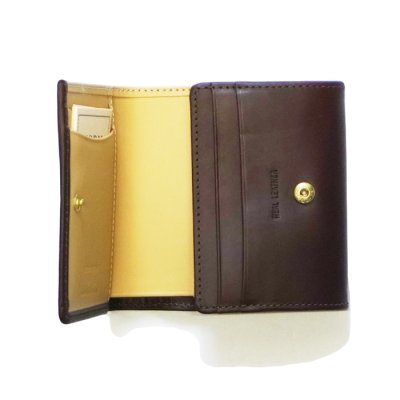 画像2: BEORMA（ベオーマ）COMPACT WALLET（コンパクトウォレット）"CHELSEA LEATHER" / Havana×Ecru（ハバナブラウン×エクリュ）