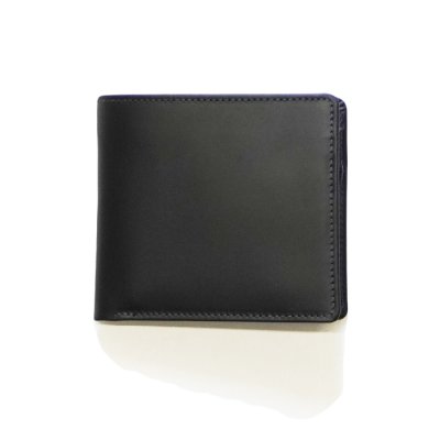 画像1: BEORMA（ベオーマ）NOTECASE（2つ折りウォレット）"CHELSEA LEATHER" / Navy×Wine（ネイビー×ワイン）