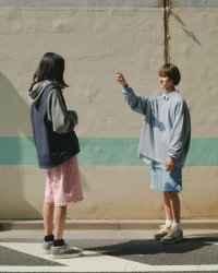 EVCON（エビコン）BORDER WIDE L/S TEE（ボーダーワイドロングスリーブTシャツ）”Pigment Dye" / Black（ブラック）