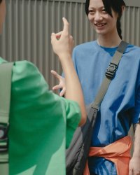 EVCON（エビコン）WIDE S/S TEE（ボーダーワイドショートスリーブTシャツ） / White（ホワイト）