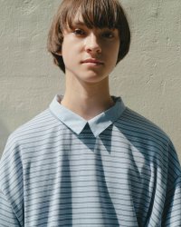 EVCON（エビコン）BORDER WIDE L/S TEE（ボーダーワイドロングスリーブTシャツ）”Pigment Dye" / Ivory（アイボリー）