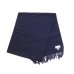 画像4: Johnstons of Elgin（ジョンストンズオブエルガン）Wovwn Scarf（ウーブンスカーフ）"Wool Solid" / Dark Navy（ダークネイビー）・Mid Grey（ミッドグレー） (4)